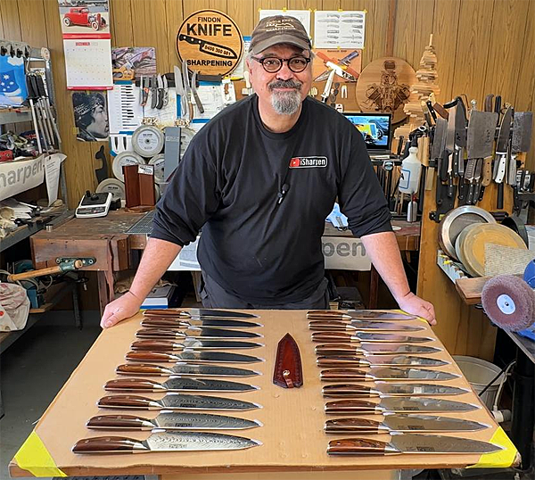 Baz at Findon Knife Sharpening